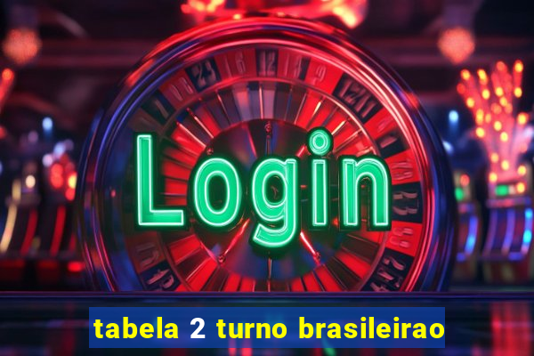 tabela 2 turno brasileirao